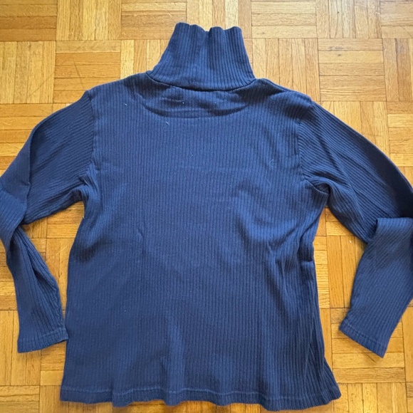 vintage long sleeve ribbed dusty navy 90s gap top +accepting offers - Picture 4 of 6